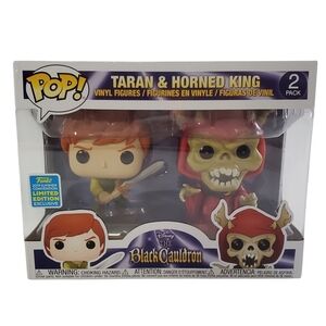🟢 Funko Pop Black Cauldron Taran & Horned King 2019 Summer Convention NIB